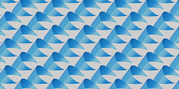 Linear abstract background, 3D lines in perspective, curve and wave lines in motion. 3d render.