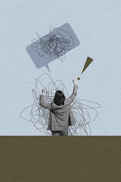 istock Collage with person surrounded by message bubbles symbolizing chatting communication online interaction business 2232130306