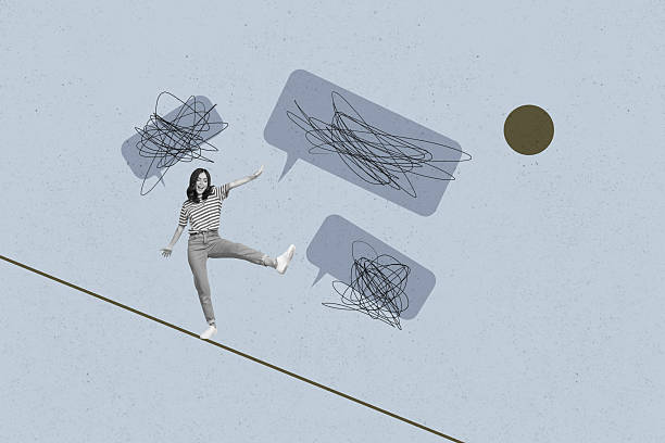 istock Collage with person surrounded by message bubbles symbolizing chatting communication online interaction business 2232131747