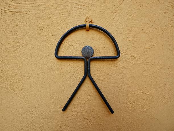 Close up of an animal masc on the building facade