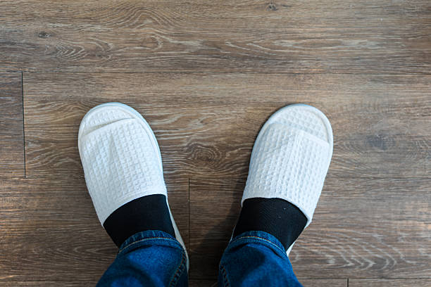 Men Wear Sandal Sitting
