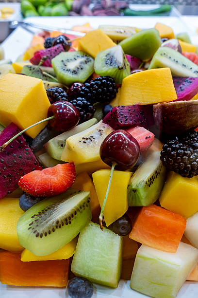 istock Fresh Fruit Salad in tray for sale 2232149284