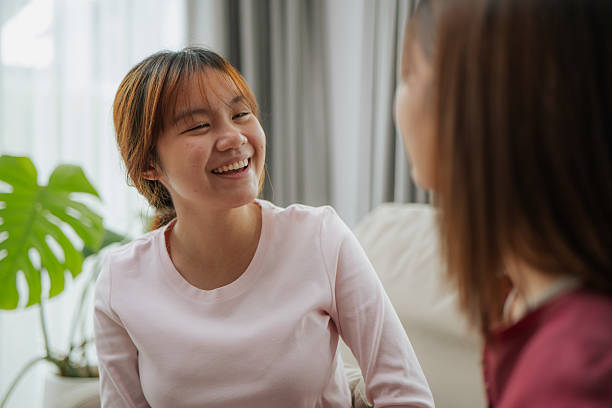 istock Teenagers relax talking together. 2232150417