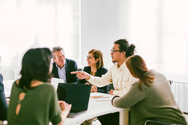 istock Business people having a meeting in the office 2232151041