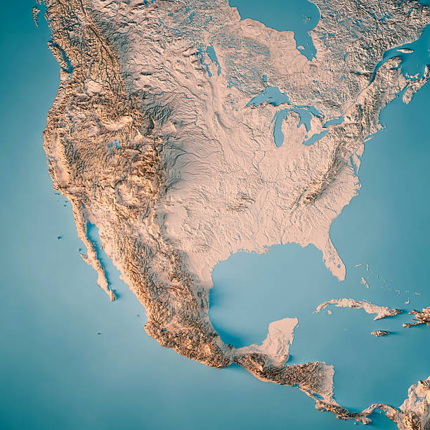 istock United States And Mexico Topographic Map 3D Render Neutral Border 2232155393