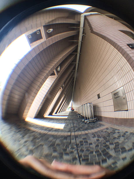 istock A triangular corridor in a public building in Hong Kong in fisheye 2232155807