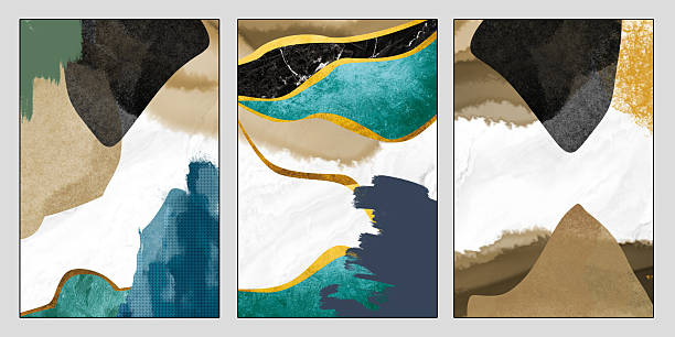 istock 3d artwork wallpaper marble wall art frames. Resin geode and abstract art, functional art, watercolor geode painting. golden and gray marble background 2232157053