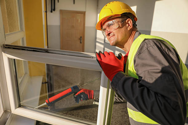 istock Handyman in Protective Gear Applying Silicone Sealant Indoors 2232159625