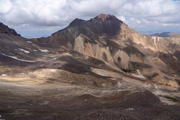 istock High Altitude Volcanic Mountainscape with Eroded Rock Formations 2232164185