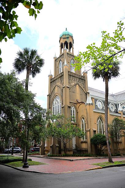 istock Historic Gothic Church in Savannah 2232167998