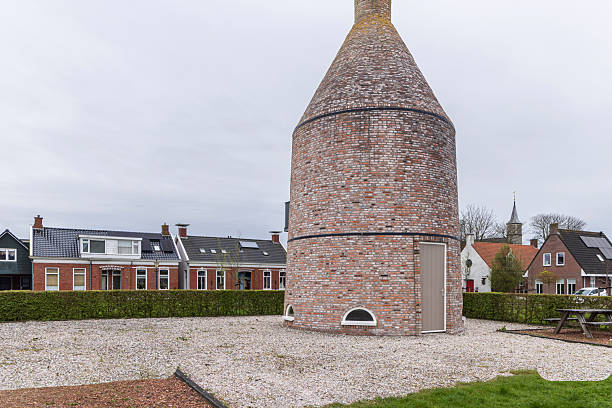 Historic lime kiln in Zoutkamp in Groningen the Netherlands