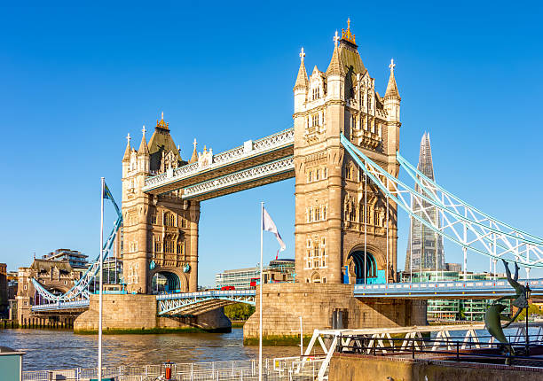 istock Tower bridge over Thames river and Shard skyscraper, London, UK 2232177220