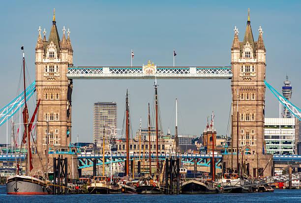Famous Tower bridge over Thames river, London, UK