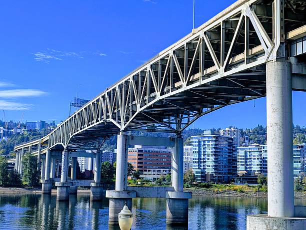 A bridge on the waterfront in Portland Oregon