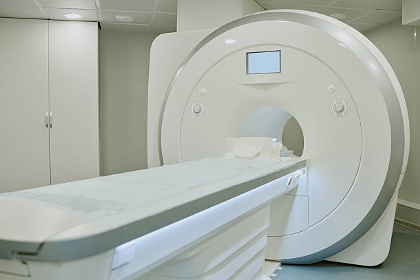 istock Modern Mri Scanner Machine in Hospital Diagnostic Room Awaiting Patient 2232178474
