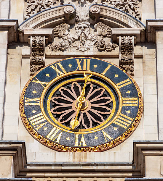 istock Clock (made in year 1288) on Westminster Abbey facade in London, UK 2232178572