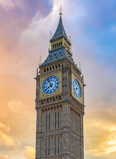 istock Big Ben (Elizabeth) tower at sunset, London, UK 2232178590