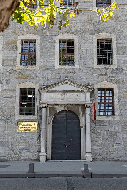 Istanbul, Turkey - August 26, 2025: The building of the State Folk Dance Ensemble Directorate under the Ministry of Culture and Tourism in Paşalimanı, Üsküdar. The historic stone structure represents Ottoman architecture and is used today as an official cultural institution.