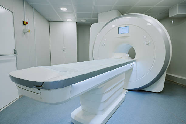 istock Modern Mri Scanner Machine Standing in Hospital Diagnostic Imaging Room 2232180889