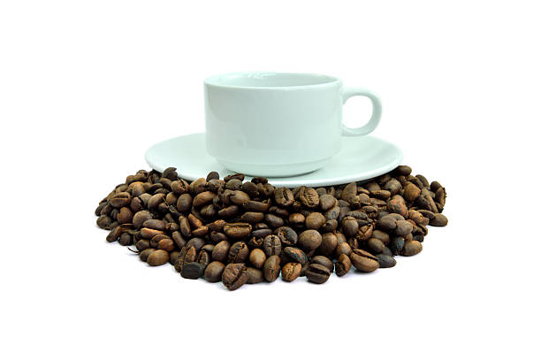 istock Coffee cup and coffee bean isolated on white background 2232181758