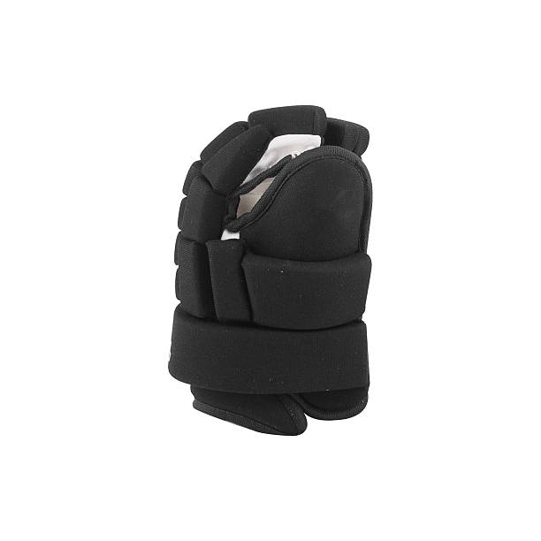 istock Black ice hockey protective gloves isolated on white background. 2232183214