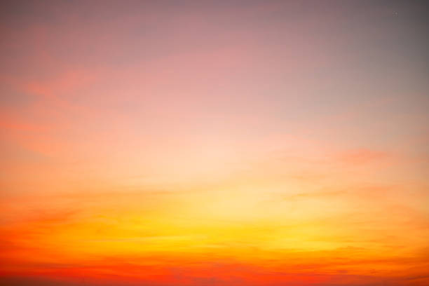 istock Beautiful , luxury soft gradient orange gold clouds and sunlight on the blue sky perfect for the background, take in evening,Twilight, Large size, high definition landscape photo 2232187222