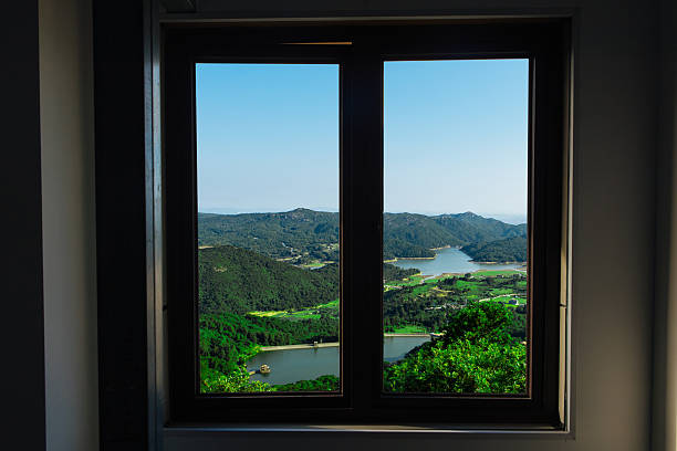 istock Rural scenery outside the window 2232196160