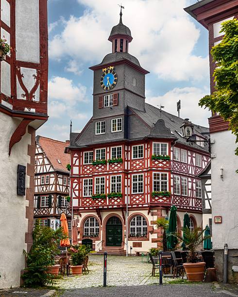 istock Historic Half-Timbered Town Hall in Germany. 2232198437