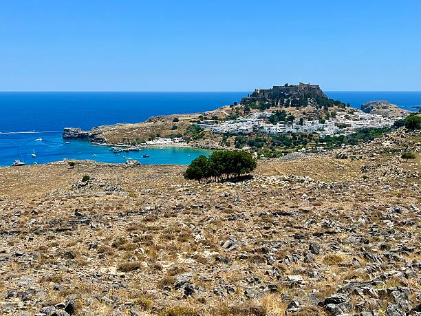 istock Greece - Rhodes Island - Lindos and Lindos beach 2232206046