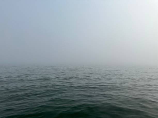 istock Heavy fog on the lake 2232207672