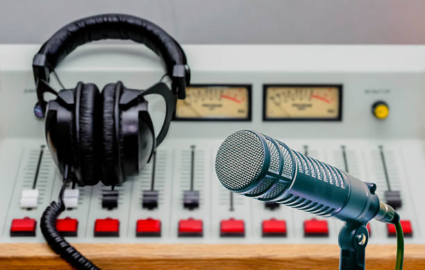 istock Professional microphone and sound mixer 2232213601