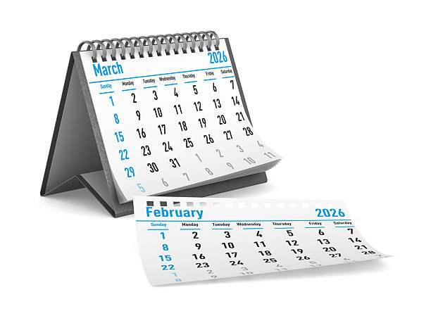 istock 2026 year. Calendar for March. Isolated 3D illustration 2232216449