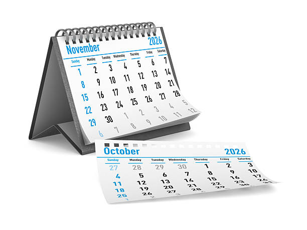 istock 2026 year. Calendar for November. Isolated 3D illustration 2232216508