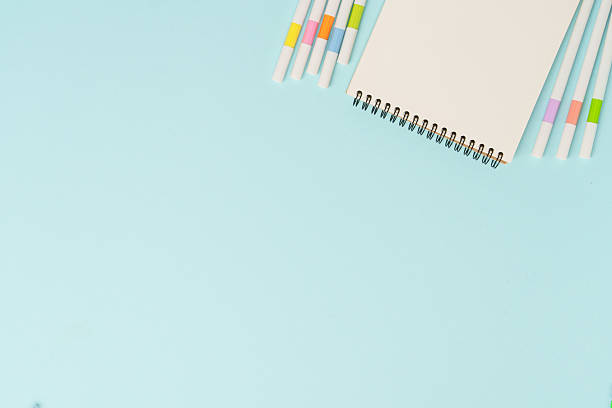 istock Drawing tools. Sketch book and markers or colored liners. 2232218741