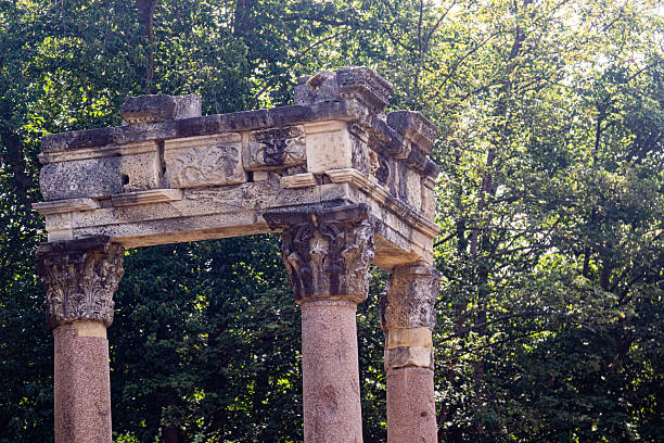 Roman Ruins taken from the ancient city of Leptis Magna in 1816 and installed in Windsor Great Park in 1826