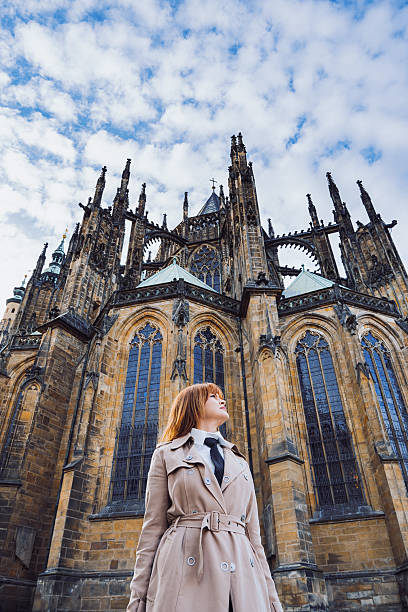 istock Woman looking at the Prague Cathedral 2232227886