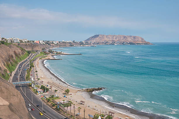 istock Highway running along the miraflores coast in lima, peru 2232234860