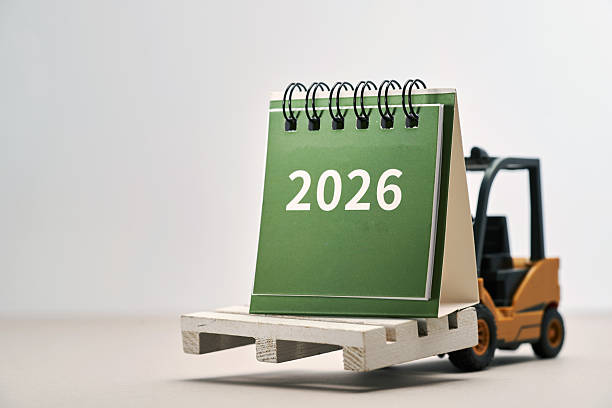 istock forklif with desk calendar 2026 against white background 2232236501