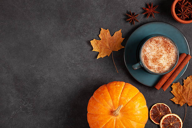 istock Autumn Pumpkin Spice Latte with Cinnamon. Copy space 2232236918