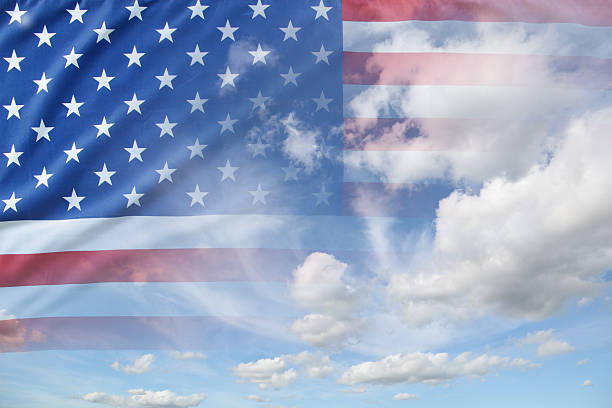 istock American flag in sky 2232250867