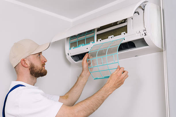 istock Expert maintenance service for air conditioning system in residential apartment 2232253215