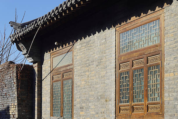 Gray brick walls of Huizhou architecture in China