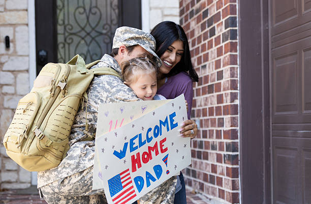 istock Soldier's Homecoming: Family Reunion and Emotional Support 2232254336