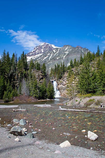istock Waterfall in Glacier National Park, Montana 2232254478