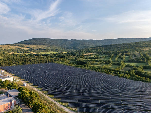 istock Large Solar Farm in Green Mountain Valley 2232255335