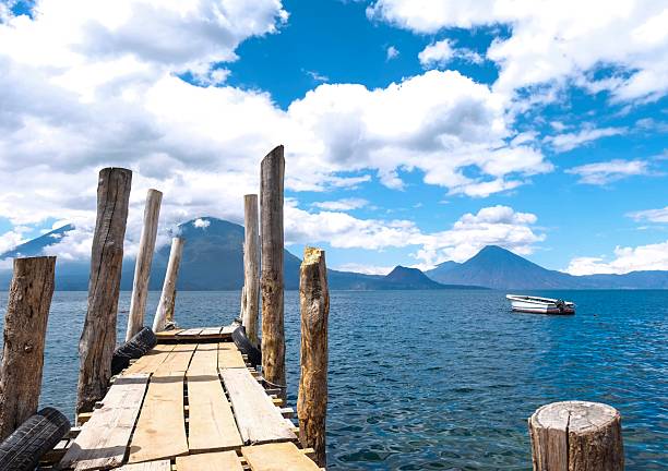 Scenic view of a rustic wooden dock
