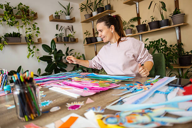 istock Artist at work in a green studio 2232259778