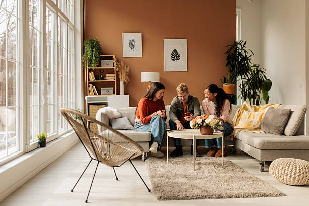 Group of Friends Sharing Smart Phone