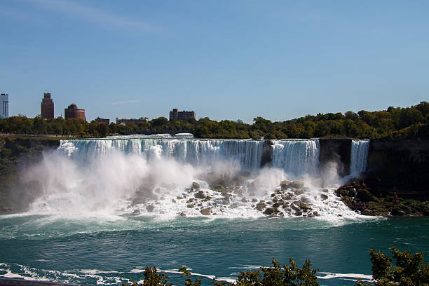 istock Impressive American Falls and Rainbow International bridge at Bu 2232273003