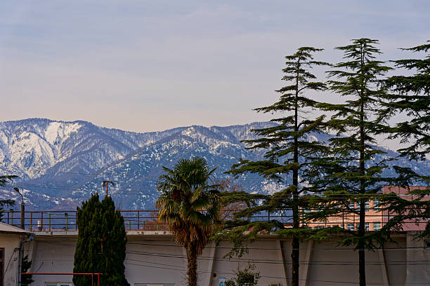 istock Caucasus Mountain Range at sunset Batumi, Georgia, Adjara, Saqartvelo 2232275475